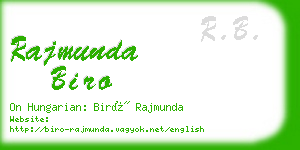 rajmunda biro business card